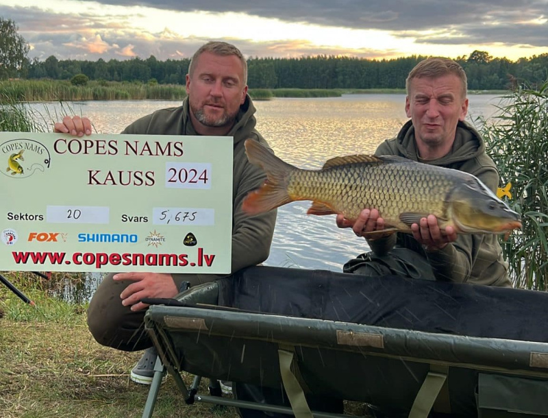 "KL Fishing Team" "Copes Nama kausa 2024" 2. posmā izcīna 5.vietu