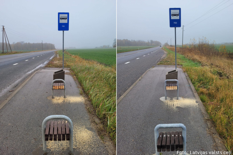 Tukuma novadā izdemolētas vairākas autobusu pieturvietas