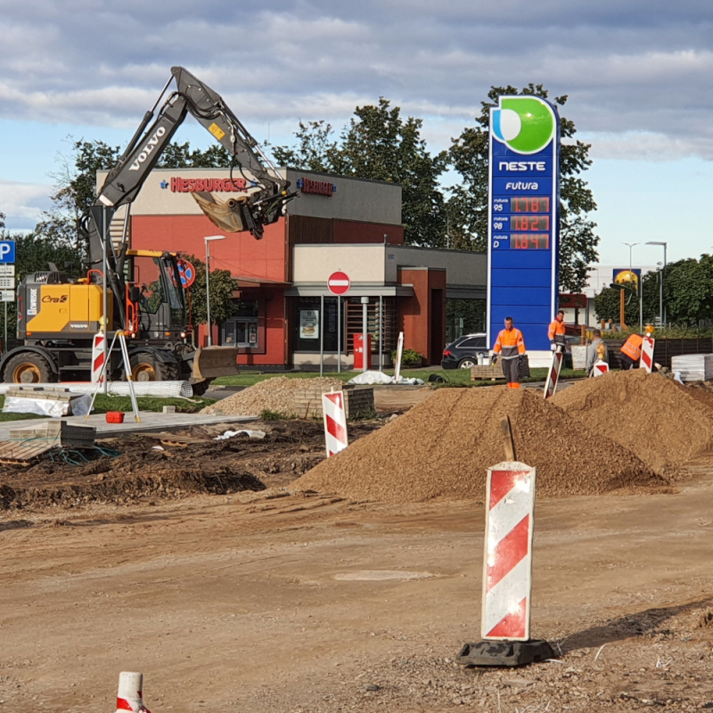 No 19. oktobra būs slēgts Raudas ielas krustojums ar Kurzemes ielu